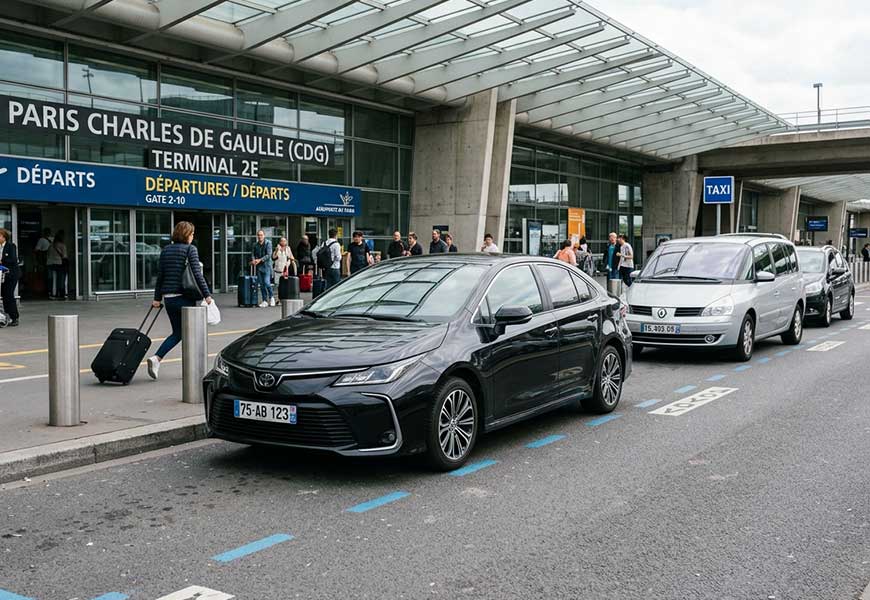 black Toyota Corolla paris